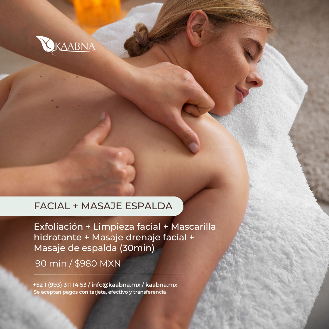 Facial + Masaje espalda / Kaabna